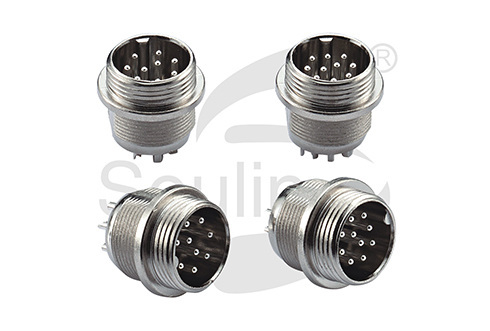 Aviation connector 16M plate end