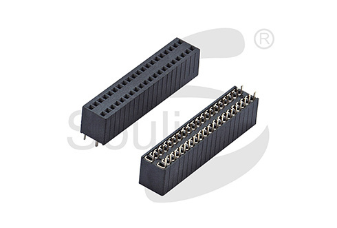 1.27x2.54mm pitch female header