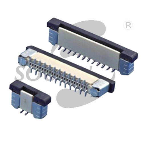 FPC0.5 straight SMT drawing vertical stick positive foot position