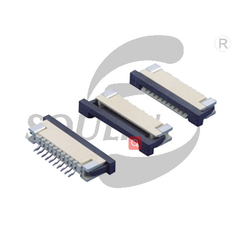 FPC1.0 SMT clamshell type Lying stick bottom contact