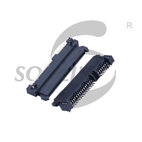 SATA7+15P female head right angle on the board right angle