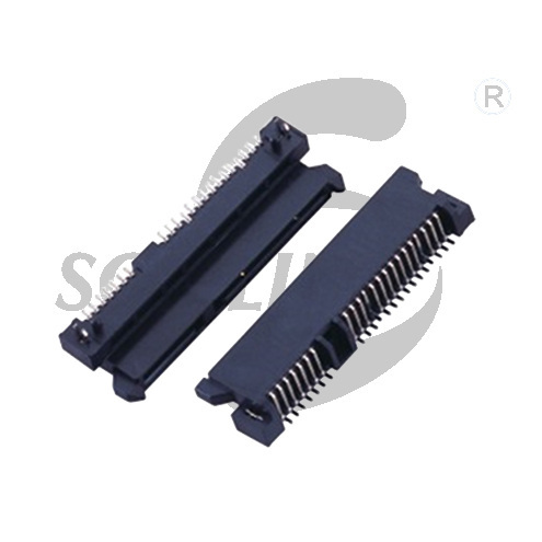 SATA7+15P female head SMT H6.74 on the board