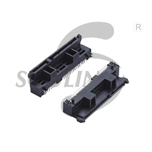 SATA7+15P female head SMT H8.9 under the board