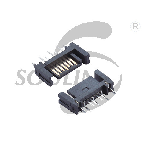 SATA7P A type double column  PC3.0 with ground lug