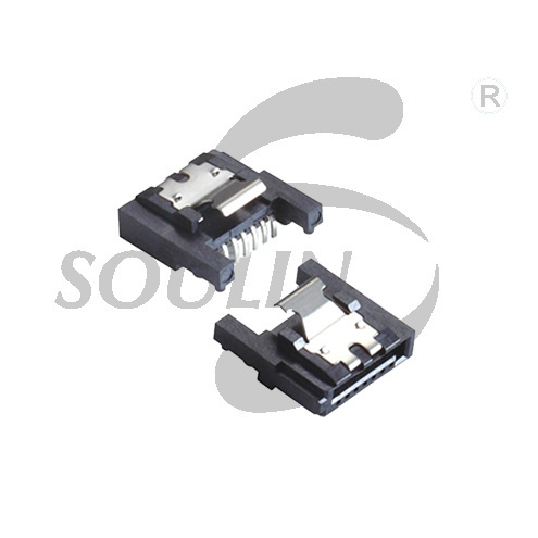 SATA 7P Cover three sides right angle PC3.0