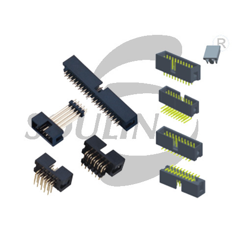 BH2.54 dual row single plastic right angle straight H8.8