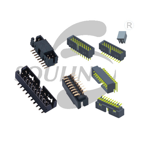 BH2.0 dual row single plastic straight right angle SMT H6.35