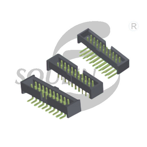 BH2.0 dual row single plastic straight right angle H4.8