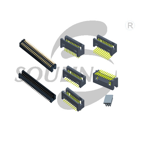 BH1.27 dual row double plastic SMT straight H5.7 