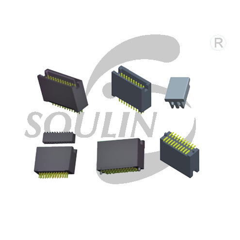 BH1.27 dual row single plastic heightening type straight SMT